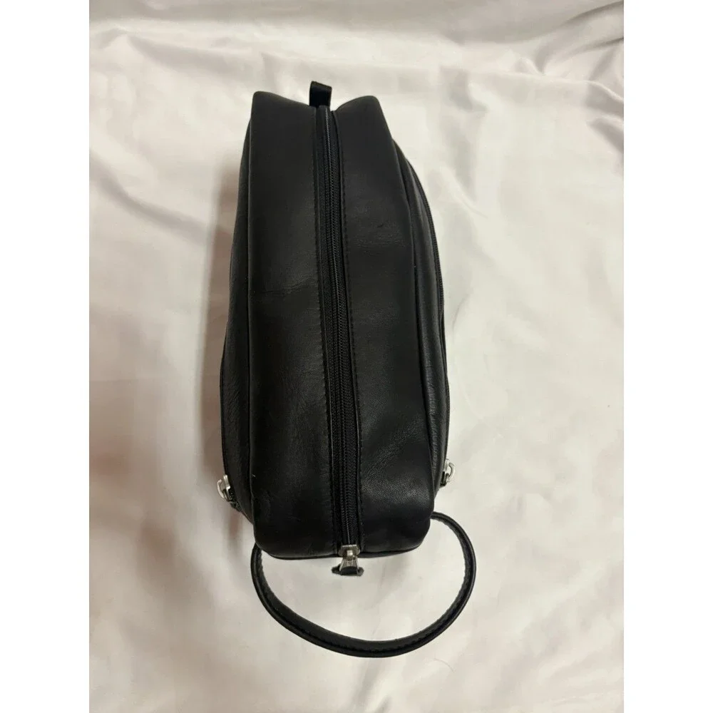 Toiletry Bag Unbranded Leather Case Travel Bag Black Mens Business Chic